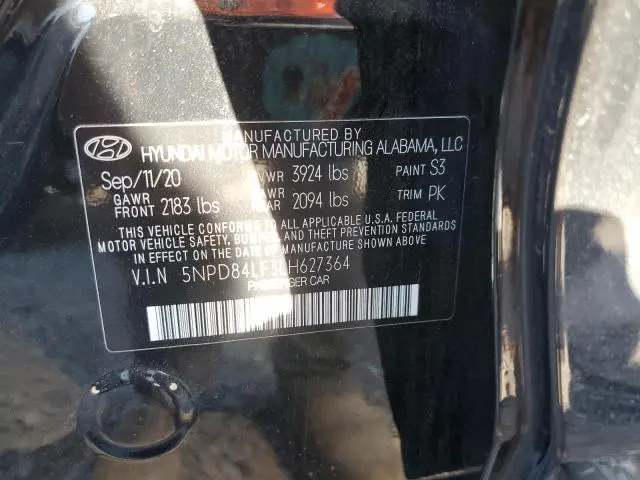 2020 HYUNDAI ELANTRA SEL  