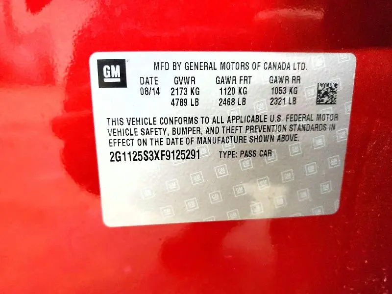 2015 CHEVROLET IMPALA LT  