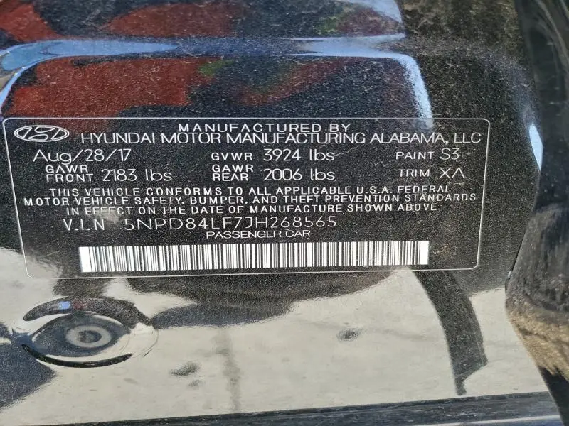 2018 HYUNDAI ELANTRA SEL  