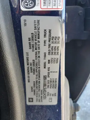 2011 CHEVROLET COLORADO LT  