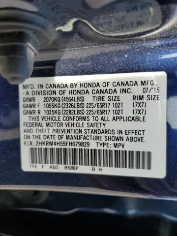 2015 HONDA CR-V EX
