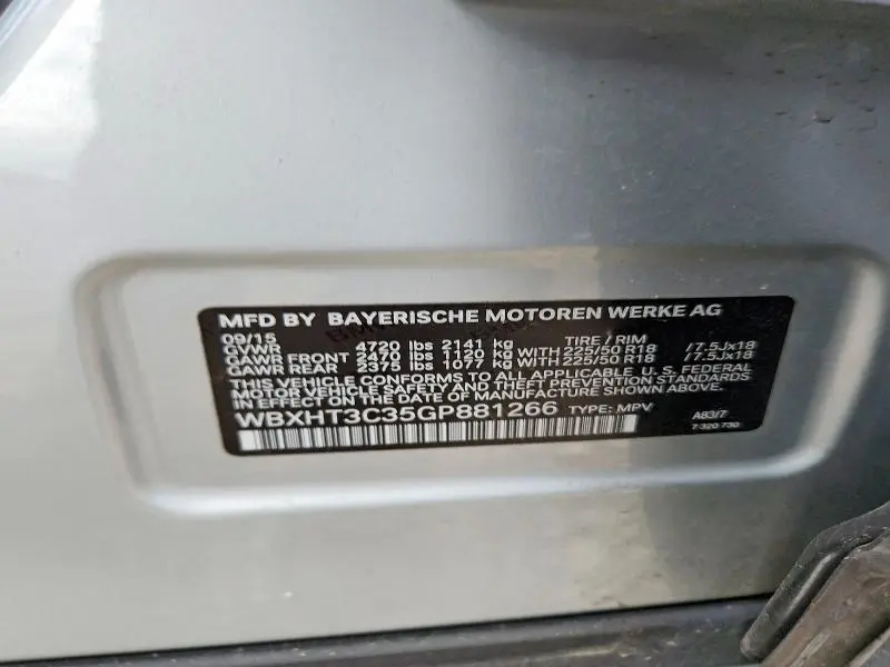 2016 BMW X1 XDRIVE28I  