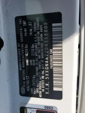 2013 KIA OPTIMA EX  
