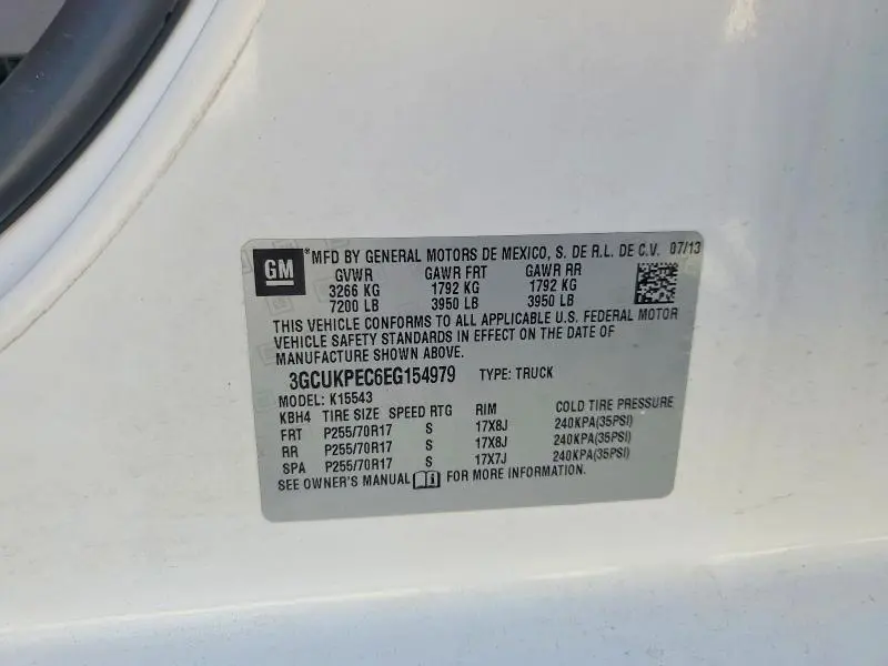 2014 CHEVROLET SILVERADO K1500  