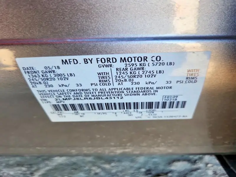 2018 LINCOLN MKX RESERVE  