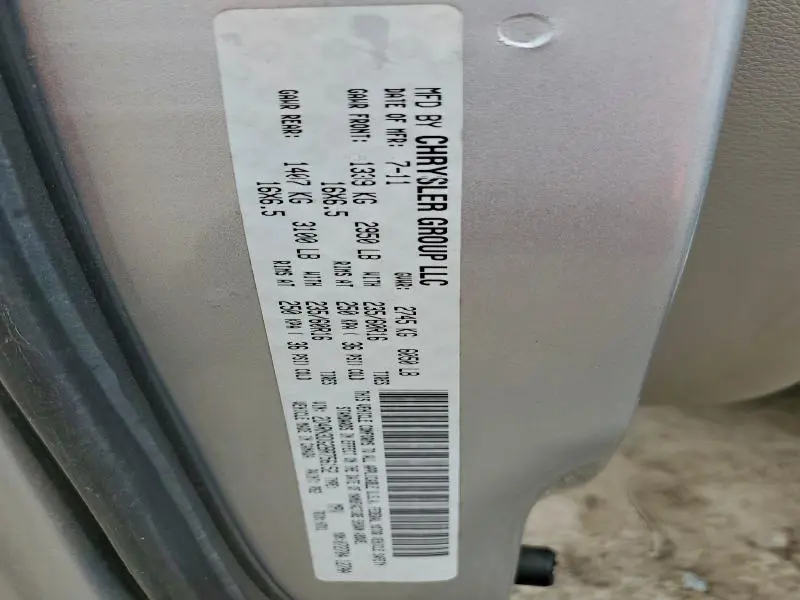 2011 DODGE GRAND CARAVAN MAINSTREET  