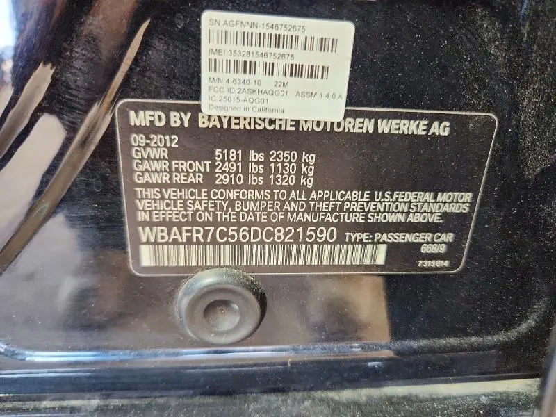 2013 BMW 535 I  