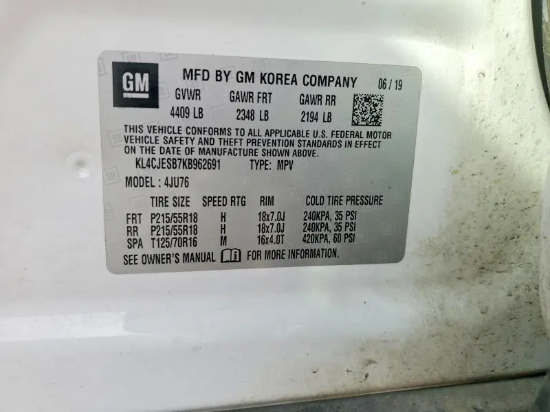 2019 BUICK ENCORE PREFERRED  