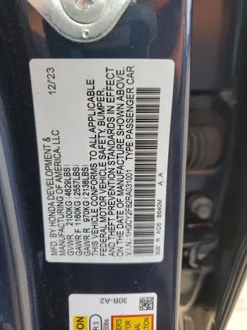 2024 HONDA ACCORD TOURING HYBRID