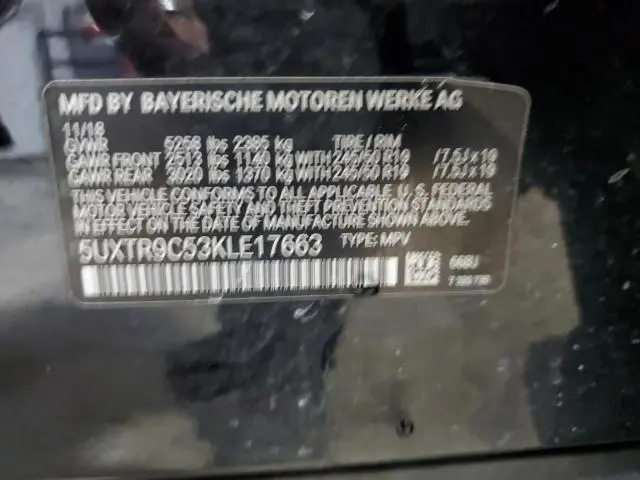 2019 BMW X3 XDRIVE30I  