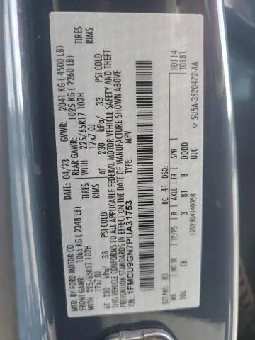 2023 FORD ESCAPE ACTIVE  