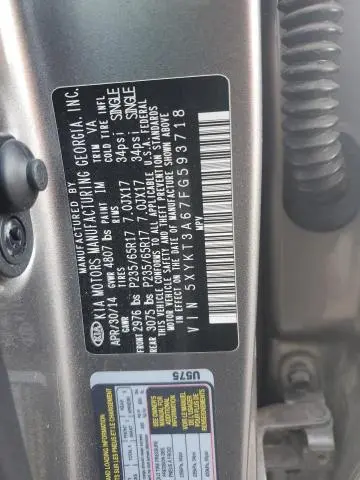 2015 KIA SORENTO LX  