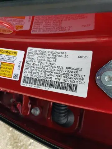2025 HONDA ACCORD TOURING HYBRID  