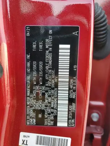 2021 TOYOTA HIGHLANDER PLATINUM  