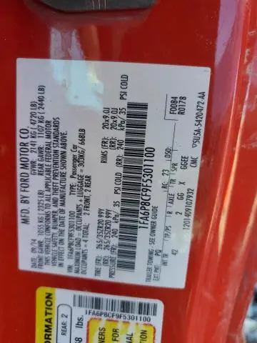 2015 FORD MUSTANG GT  