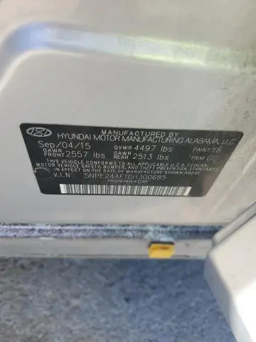 2016 HYUNDAI SONATA SE  