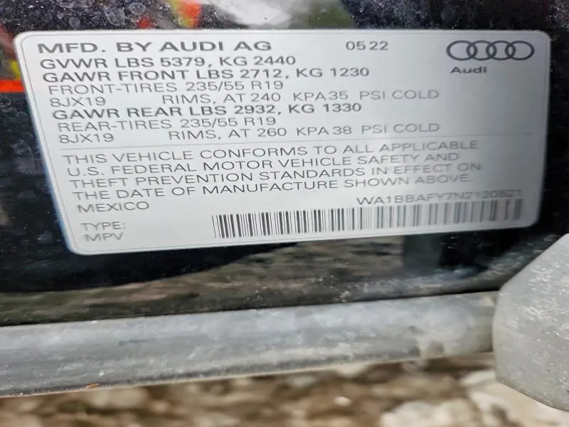 2022 AUDI Q5 PREMIUM PLUS 40  