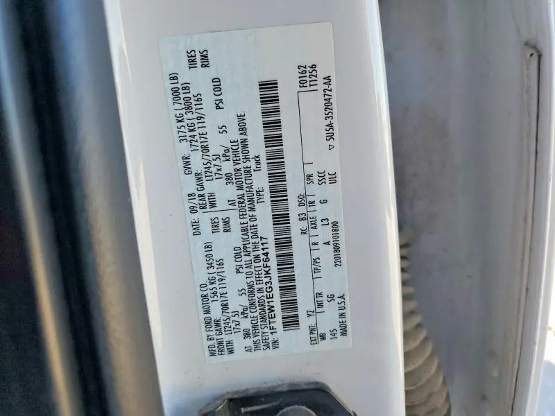 2018 FORD F150 SUPERCREW  