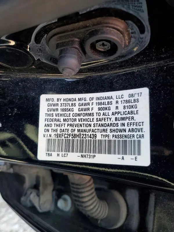 2017 HONDA CIVIC LX  