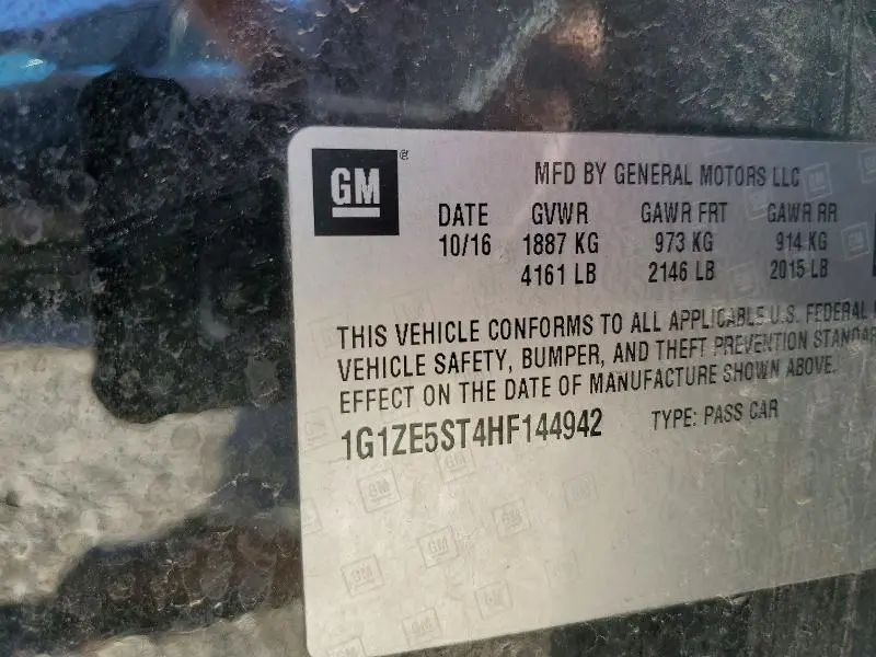 2017 CHEVROLET MALIBU LT  