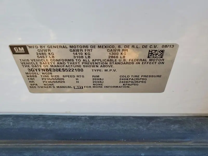 2014 CADILLAC SRX LUXURY COLLECTION  