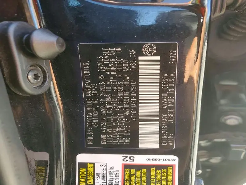 2023 TOYOTA CAMRY SE  