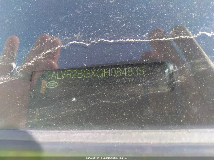 2016 LAND ROVER RANGE ROVER EVOQUE HSE