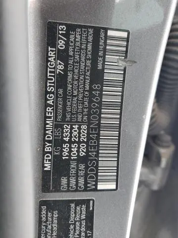 2014 MERCEDES-BENZ CLA 250  