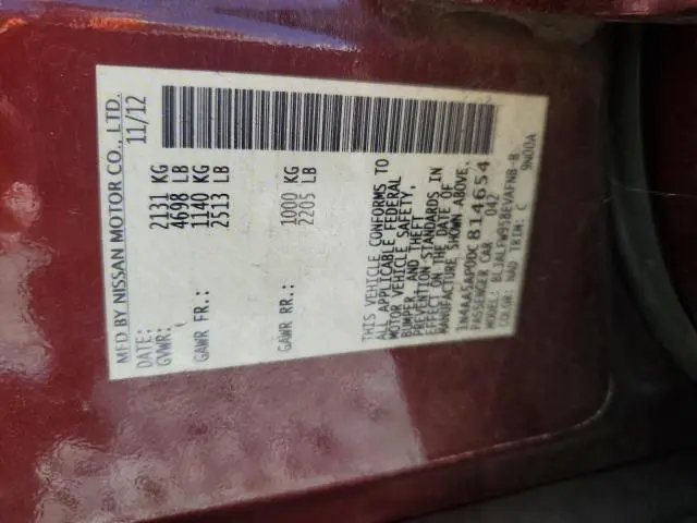 2013 NISSAN MAXIMA S  