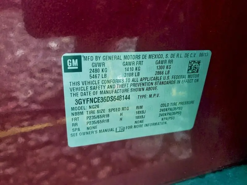 2013 CADILLAC SRX LUXURY COLLECTION  