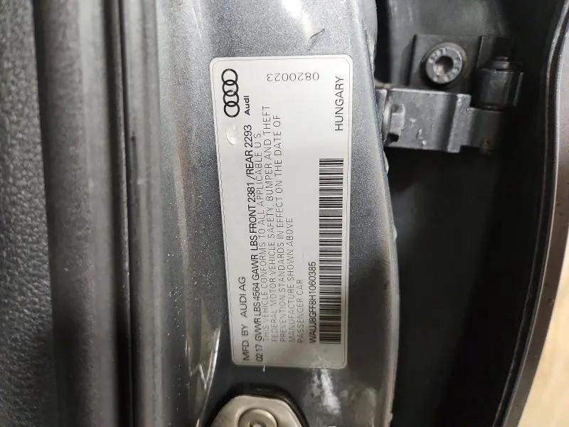 2017 AUDI A3 PREMIUM PLUS  