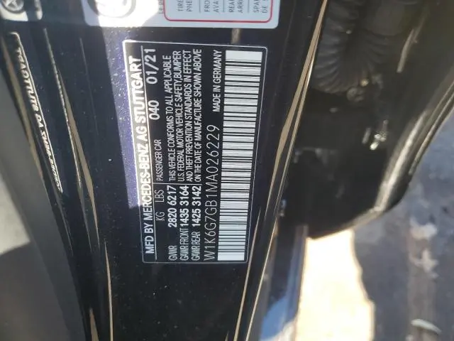 2021 MERCEDES-BENZ S 580 4MATIC  