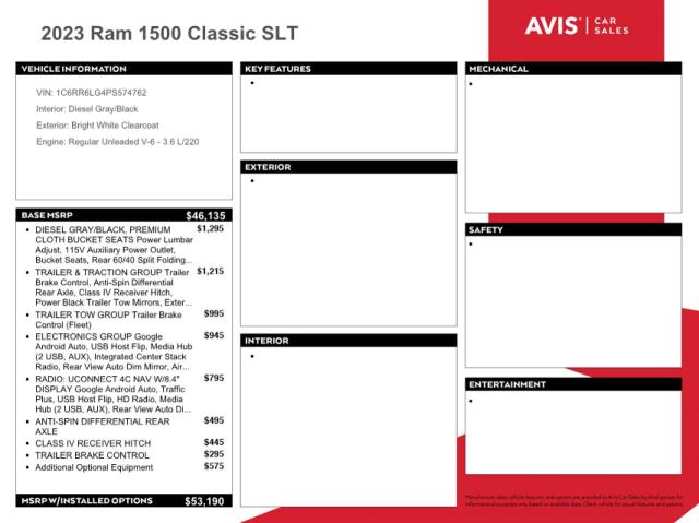 2023 RAM 1500 CLASSIC SLT