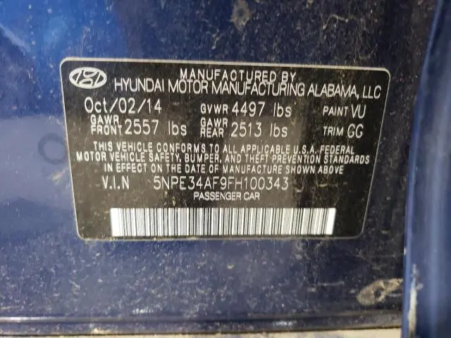 2015 HYUNDAI SONATA SPORT  