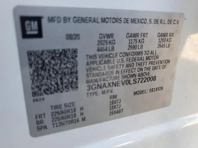 2020 CHEVROLET EQUINOX PREMIER  