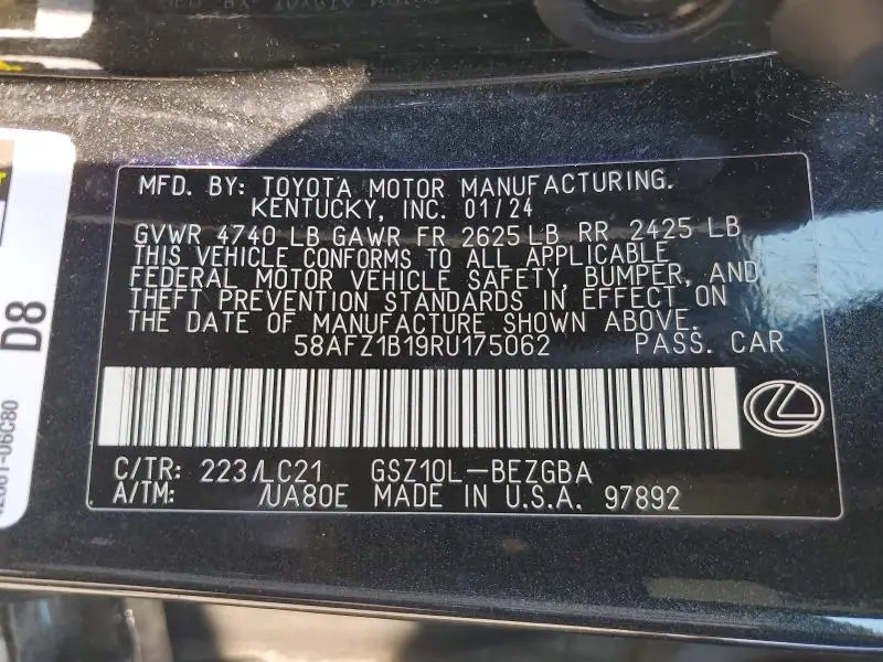 2024 LEXUS ES 350 ULTRA LUXURY  