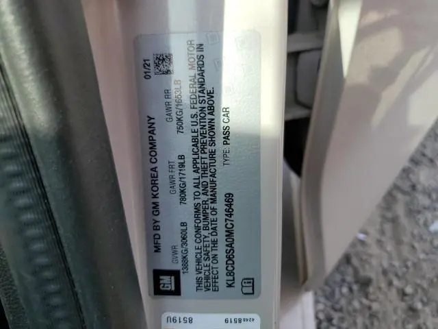 2021 CHEVROLET SPARK 1LT  