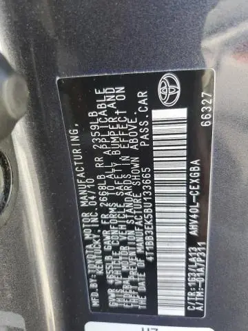 2011 TOYOTA CAMRY HYBRID  
