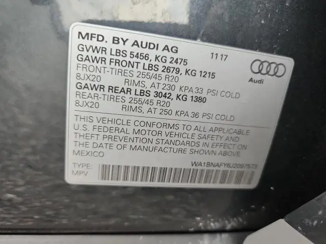 2018 AUDI Q5 PREMIUM PLUS  