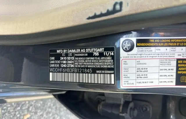 2015 MERCEDES-BENZ E 400 4MATIC  