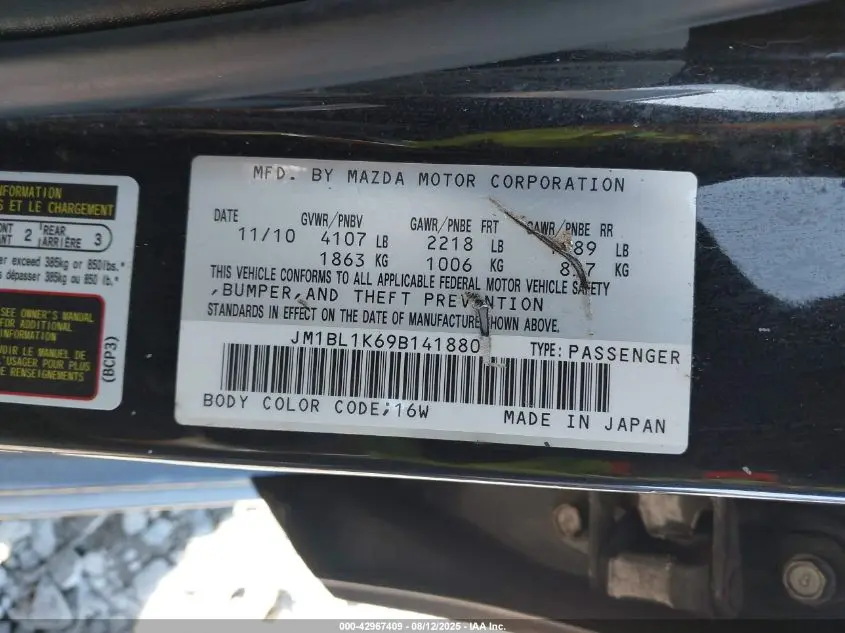 2011 MAZDA MAZDA3 S SPORT