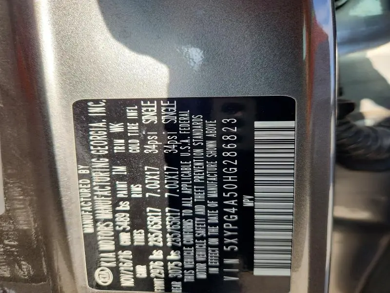 2017 KIA SORENTO LX V6  