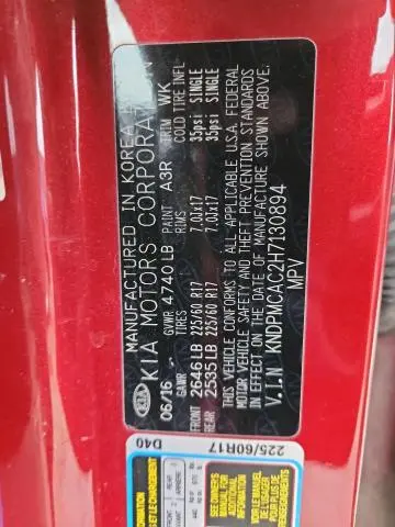 2017 KIA SPORTAGE LX  