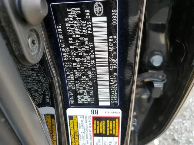 2019 TOYOTA AVALON XLE  