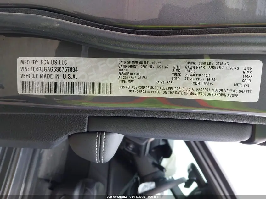 2025 JEEP GRAND CHEROKEE ALTITUDE X 4X2