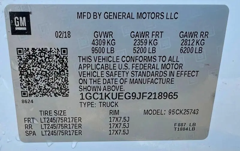 2018 CHEVROLET SILVERADO K2500 HEAVY DUTY  