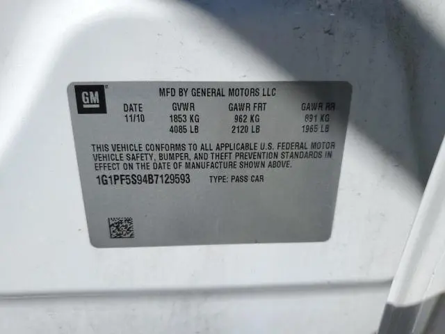 2011 CHEVROLET CRUZE LT  