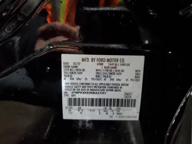 2022 FORD EDGE TITANIUM  