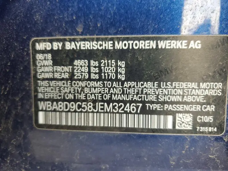 2018 BMW 330 XI  