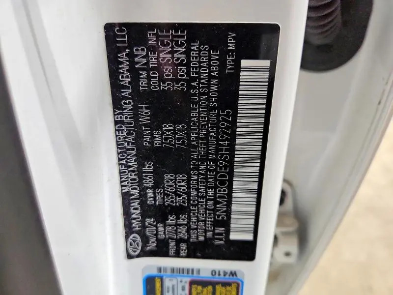 2025 HYUNDAI TUCSON SEL  